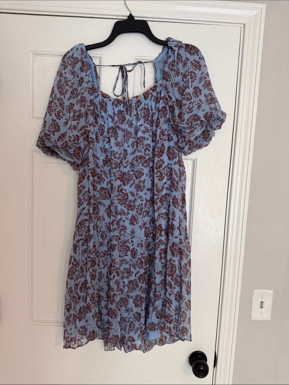 Madewell Floral Puff Sleeve Dress